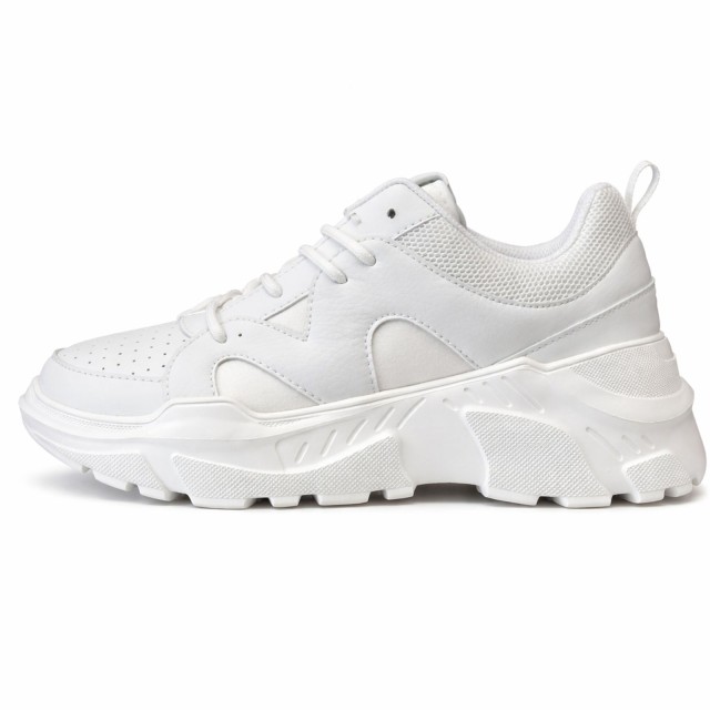 Sneakersy unisex Trussardi Runner Synthetic Bufalo białe bok lewy