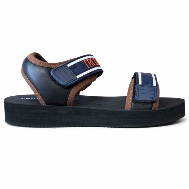Sandały unisex Trussardi Stripes Sandal SEC czarne  bok prawy