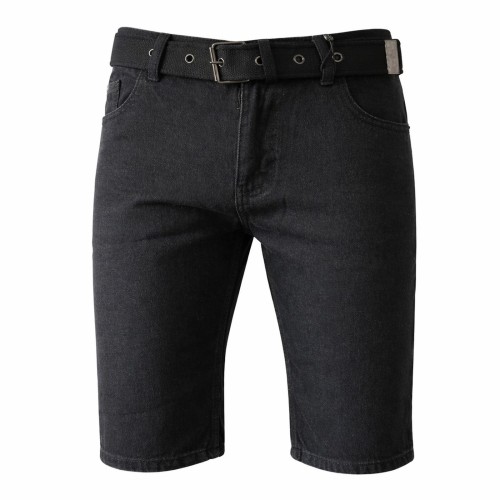 spodenki jeansowe męskie pierre cardin bawełna 100% czarne  przód