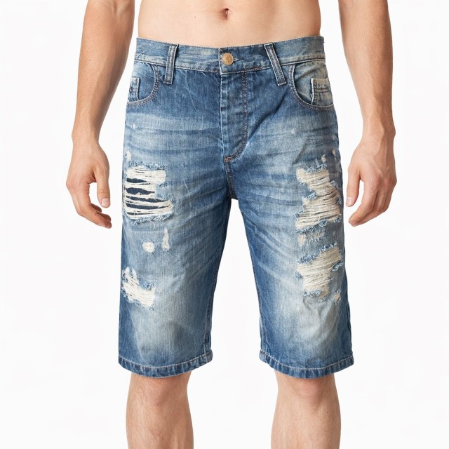 Spodenki męskie jeansowe Cipo &amp; Baxx CK-112 krótkie szorty denim – OUTLETmodel