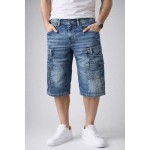 Spodenki męskie jeansowe krótkie Cipo & Baxx CK-113 szorty denim – OUTLET