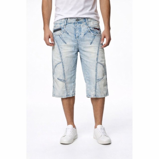 Spodenki męskie krótkie jeansowe C-113 OUTLET Cipo &amp; Baxx 100% bawełna model
