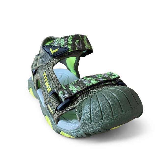 SANDAŁY DZIECIĘCE WITIKE SPORTOWE ZAKRYTE PALCE NA RZEPY LEKKIE ZIELONE