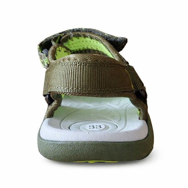 SANDAŁY DZIECIĘCE WITIKE SPORTOWE ZAKRYTE PALCE NA RZEPY LEKKIE ZIELONE TYŁ