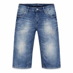 Męskie spodenki jeansowe za kolano denim streetwear Cipo & Baxx CK-102