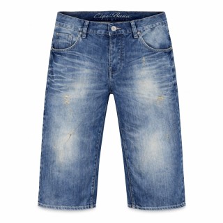 Męskie spodenki jeansowe za kolano denim streetwear Cipo & Baxx CK-102