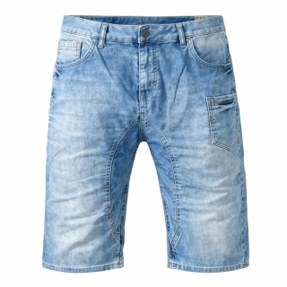 Krótkie spodenki jeansowe męskie miękkie za kolano denim Cipo & Baxx CK-106