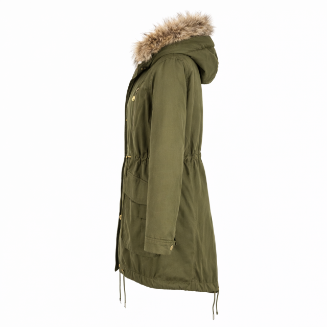Kurtka damska parka jesienna z ociepleniem Z&amp;amp;L Military women bok