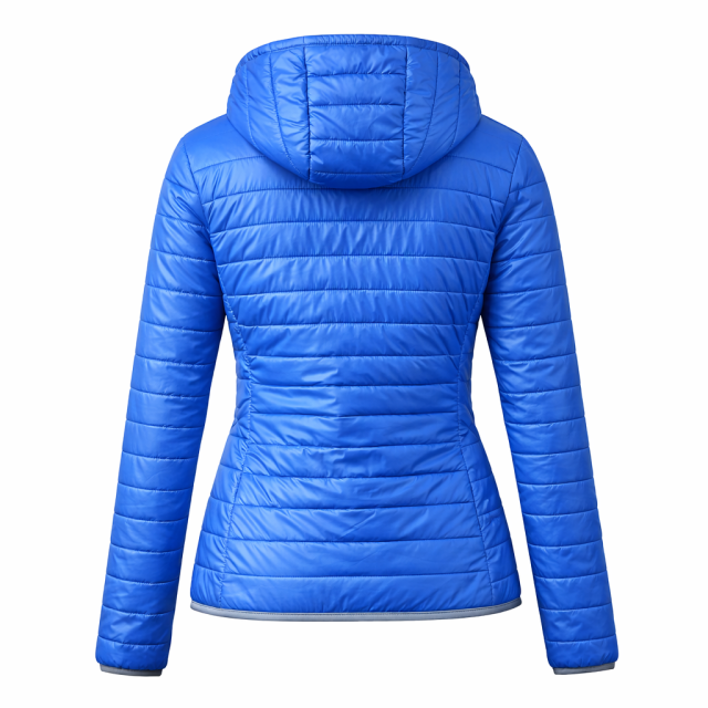 Kurtka damska pikowana lekka Fashion Classic OUTLET  niebieska tył