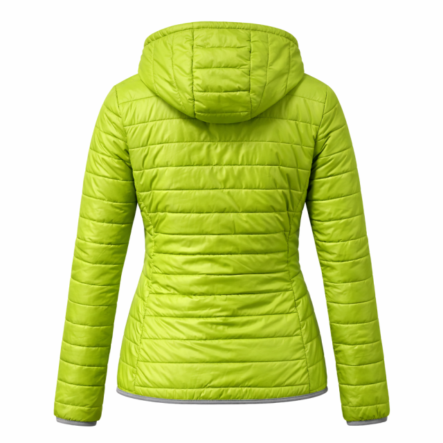 Kurtka damska pikowana lekka Fashion Classic OUTLET zielona tył