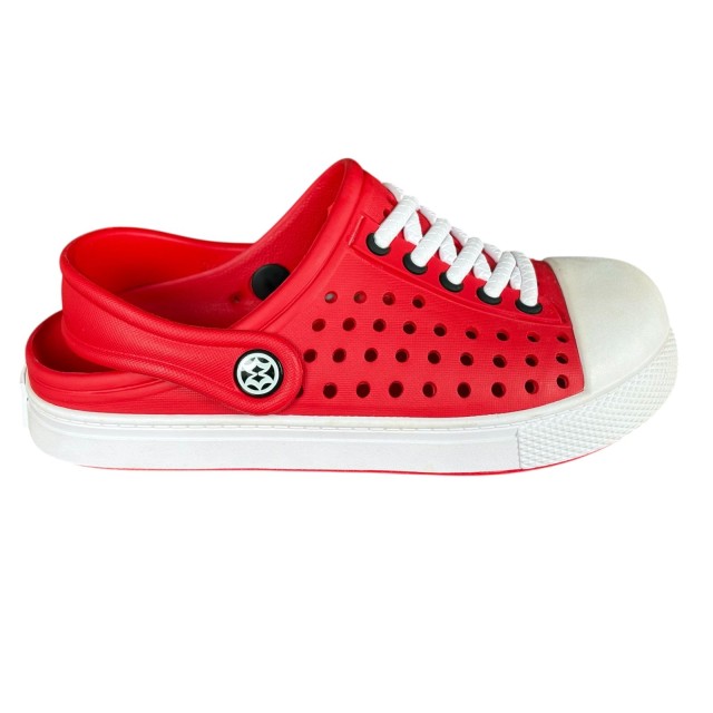 chodaki dziecięce czerwone KV BABY antypoślizgowe klapki basenowe