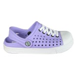 Chodaki dziecięce ogrodowe klapki antypoślizgowe fioletowe KV BABY OUTLET