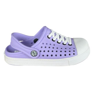 Chodaki dziecięce ogrodowe klapki antypoślizgowe fioletowe KV BABY OUTLET
