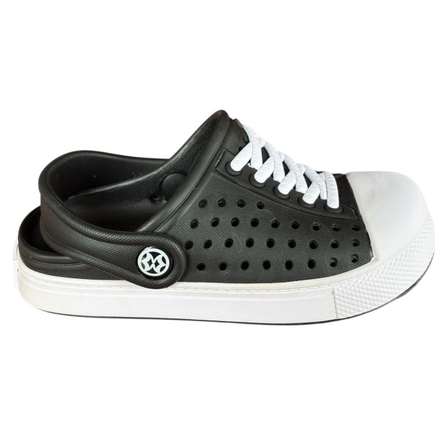 chodaki dziecięce czarne KV BABY antypoślizgowe klapki ogrodowe