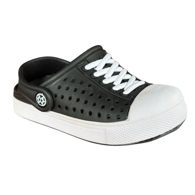 chodaki dziecięce czarne KV BABY lekkie wygodne profil boczny