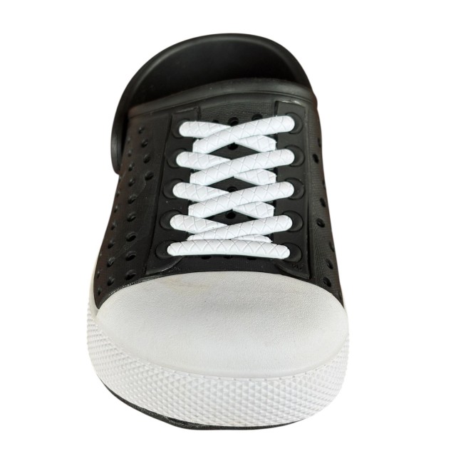 chodaki dziecięce czarne KV BABY przód buta lekkie wygodne