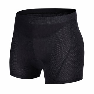 Spodenki rowerowe damskie 4D z wkładką oddychające szybkoschnące czarne OUTLET