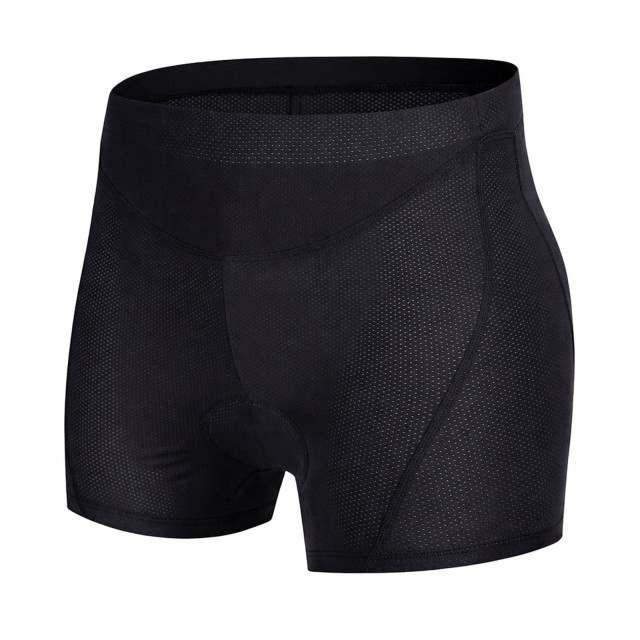 damskie spodenki rowerowe czarne z wkładką 4D oddychające