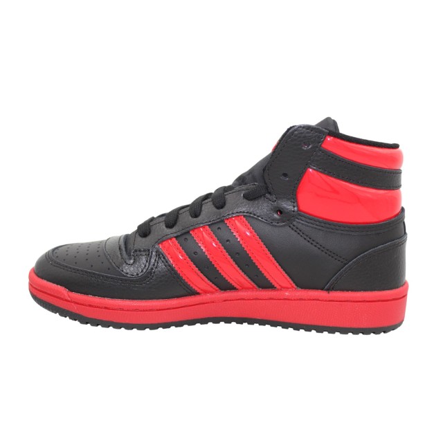 Czarne sneakersy Adidas Top Ten RB młodzieżowe wysokie profil boczny