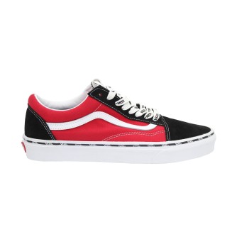 Trampki męskie Old Skool czarne czerwone Black Red klasyczne Vans