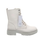 Trapery damskie skórzane szare workery za kostkę Elbsand Grau