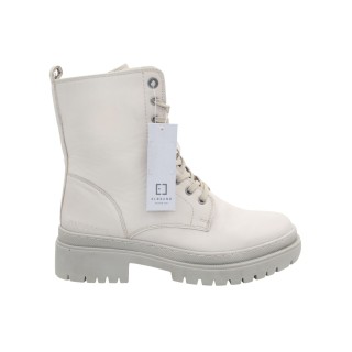 Trapery damskie skórzane szare workery za kostkę Elbsand Grau