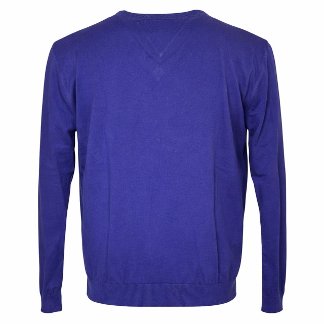 4D03B971-7701-4FAB-AE5C-43E4928CF18A.jpgSweter Pierre Cardin męski niebieski tył klasyczny bawełniany V-neck