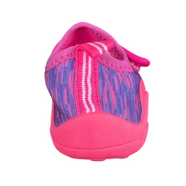 Kapcie dziecięce barefoot do przedszkola szybkoschnące różowe tył