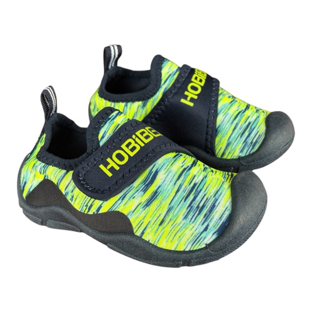 Kapcie dziecięce barefoot zielone Hobibear para
