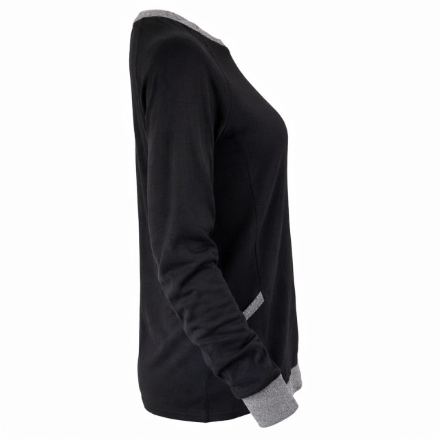 lekka bluza damska Mundido profil cienka bluza wiosenna casual czarna