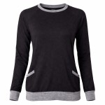 Lekka Bluza Damska Wiosenna Bawełniana Luźna Kieszenie Casual Mundido