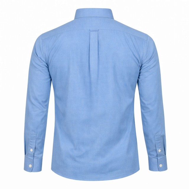 koszula męska jasnoniebieska tył koszuli slim elegancka