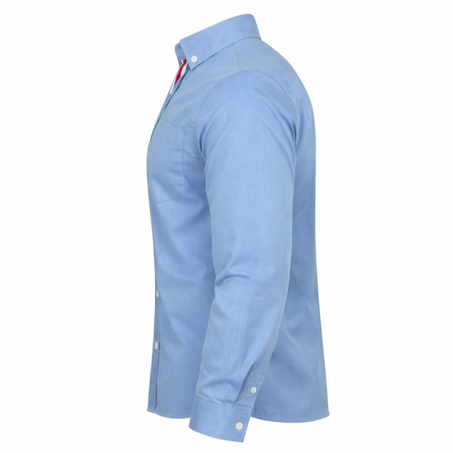 koszula męska jasnoniebieska bok dopasowana slim fit