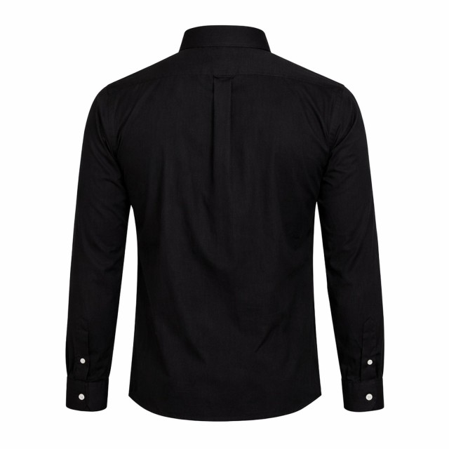 koszula męska czarna slim fit tył