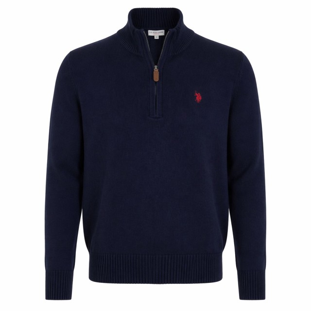 polgolf meski us polo assn granatowy z zamkiem 100% bawelna