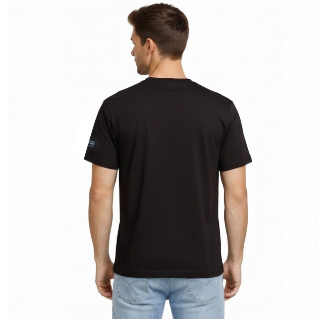 Geographical Norway Jodana Men Black koszulka męska czarna tył na modelu