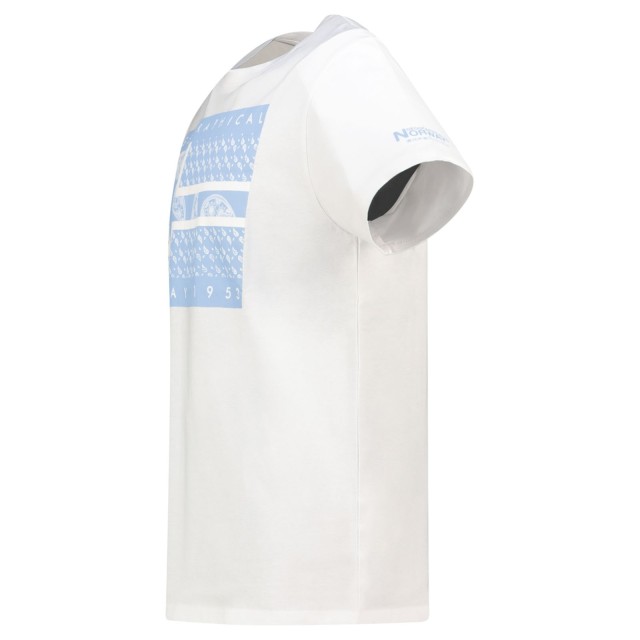 Geographical Norway Jodana Men White koszulka męska biała bok profil