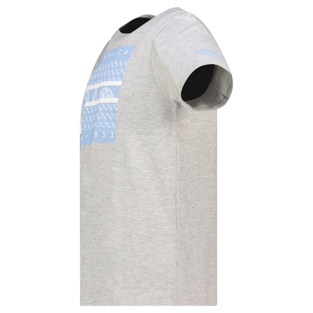 Geographical Norway Jodana Men Grey koszulka męska szara bok profil