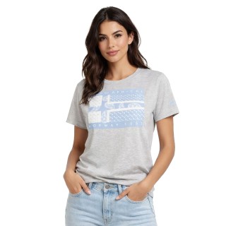 Koszulka damska Geographical Norway Jodana DB Lady 235-1 szara 100% bawełna miękka komfortowa 