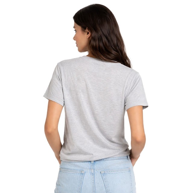 koszulka damska szara Geographical Norway Jodana DB Lady tył t-shirt bawełniany damski