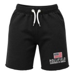 Spodenki dziecięce Hollifield Madisson czarne chłopięce sportowe bawełna wygodne