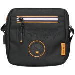 Torebka męska czarna listonoszka crossbody Oxford odporna Silvan Black Geographical Norway