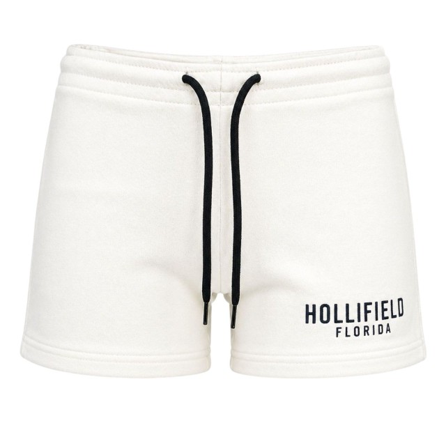 spodenki damskie białe Hollifield Muncie Lady przód szorty sportowe z regulowanym pasem