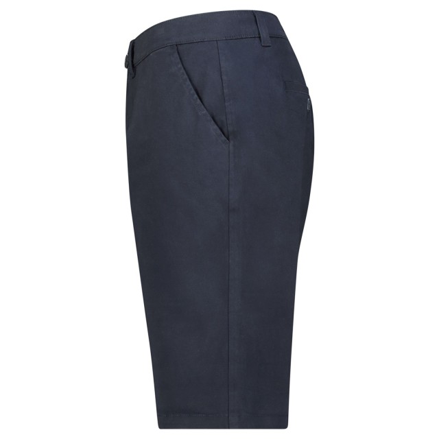 spodenki męskie eleganckie chino granatowe GeoNorway detal materiału