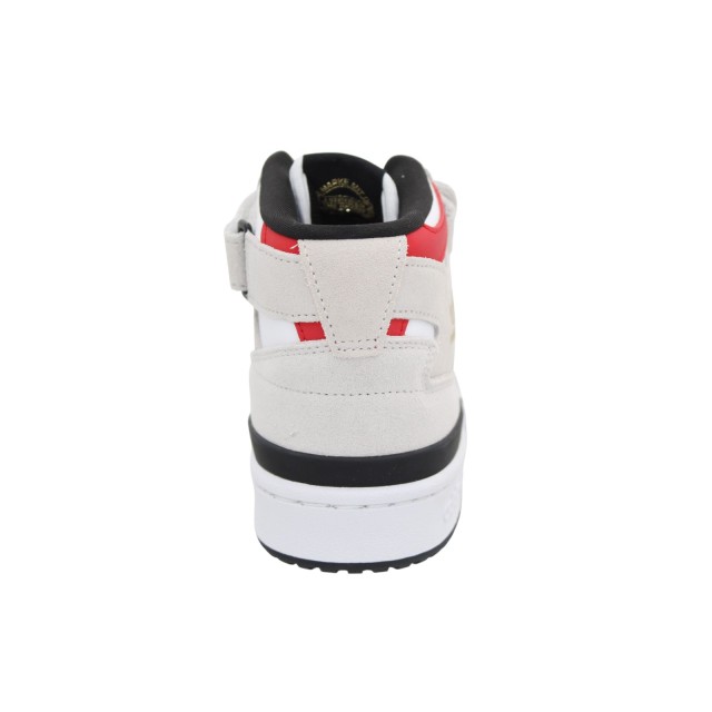 Tył butów adidas Forum Mid J IG7589 biało czerwone