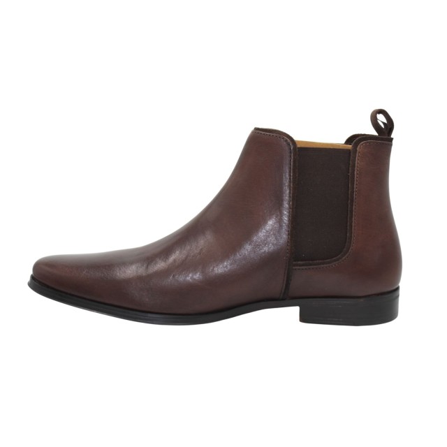 Brązowe botki męskie Chelsea Boots eleganckie