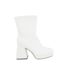 Botki damskie na obcasie Imagine Mid Platform Boots białe r.41 OUTLET Public Desire