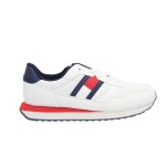 Sneakersy damskie Flag Low Cut Lace-Up białe Tommy Hilfiger