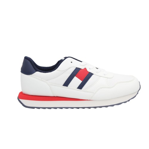 Sneakersy damskie Tommy Hilfiger Flag Low Cut białe