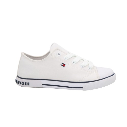 Sneakersy dziecięce Tommy Hilfiger Low Cut Lace-Up białe